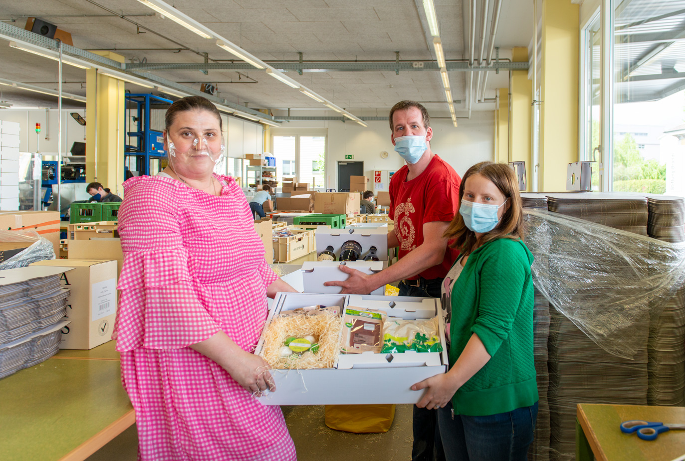 Claudia, Fabian und Steffi von der Stiftung Brändi